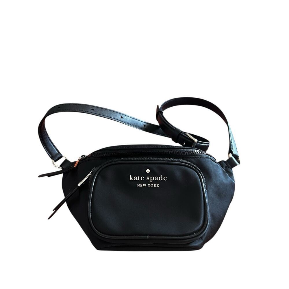Kate Spade New York Chelsea Nylon Belt Bag Fanny Pack Black - Picture 1 of 12
